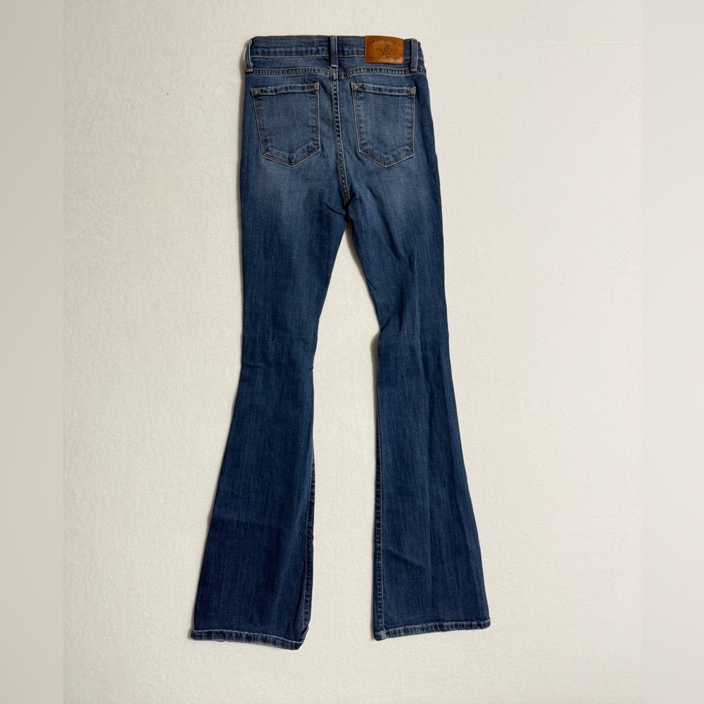 Angry Rabbit size 25 Dark Blue Flare Jeans - Picture 5 of 5